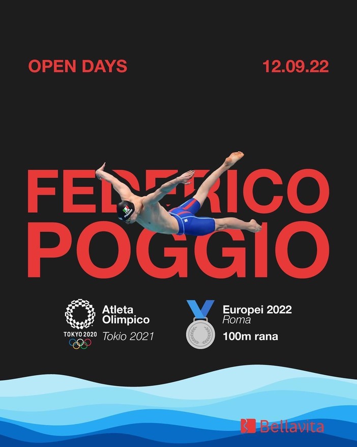 Presentazione della nuova stagione del Parco Benessere Bellavita  con l’atleta olimpico Federico Poggio
