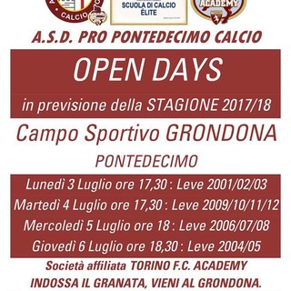 Open Day della Pro Pontedecimo