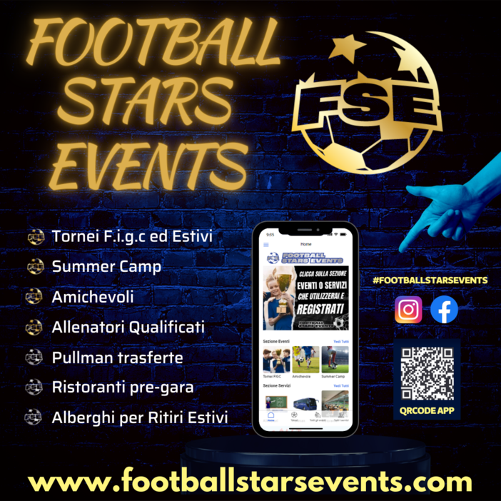 CALCIO &amp; TECNOLOGIA Ecco “ FOOTBALL STARS EVENTS “