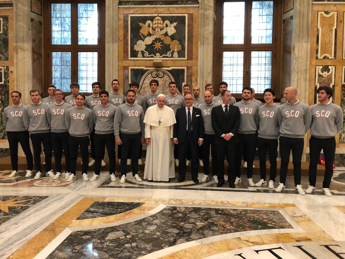 PALLANUOTO Papa Francesco all’ Iren Quinto: “Non dimenticate spirito di squadra e passione”