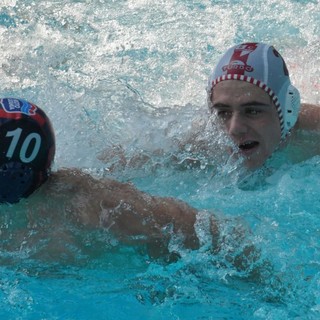 PALLANUOTO QUINTO  Giobatta Valle, Niccolò e Jacopo Gambacciani in Azzurro