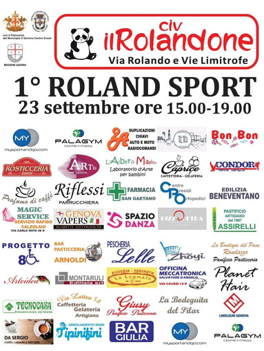 EVENTO SPORTIVO &quot;Roland Sport&quot;: una giornata dedicata allo sport a Sampierdarena