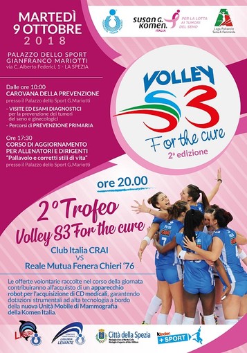 Volley - Alla Spezia il 2° Trofeo “S3 For the cure” Volley - Alla Spezia il 2° Trofeo “S3 For the cure”