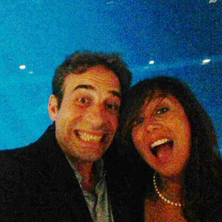 Luca Righetti con la &quot;segretaria&quot; Rita Spada