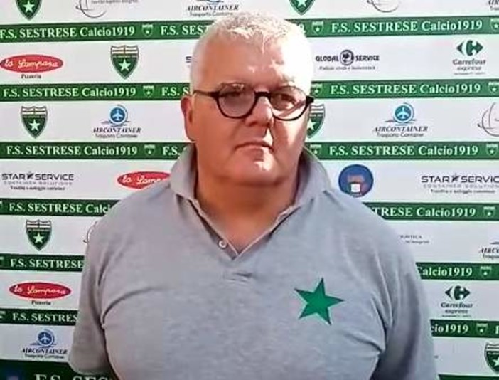 VIDEO/CORRADO SCHIAZZA dopo Sestrese-Baiardo: &quot;Per me un onore essere stato riconfermato&quot;