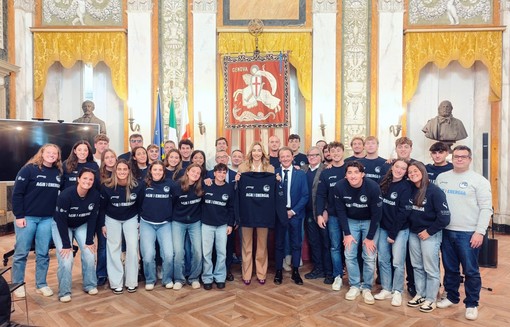 PALLANUOTO Il Bogliasco ricevuto a Palazzo Tursi dalla sindaca Silvia Salis