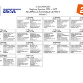 SECONDA CATEGORIA GIRONE C Ecco il calendario SECONDA CATEGORIA GIRONE C Ecco il calendario