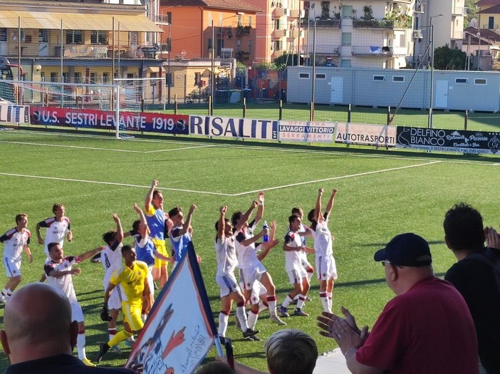 Sestri Levante in festa a fine gara