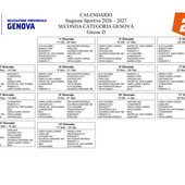 SECONDA CATEGORIA GIRONE D Ecco il calendario SECONDA CATEGORIA GIRONE D Ecco il calendario