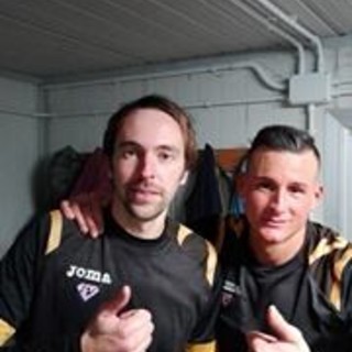 Enrico Poggi, nella foto con Porcella