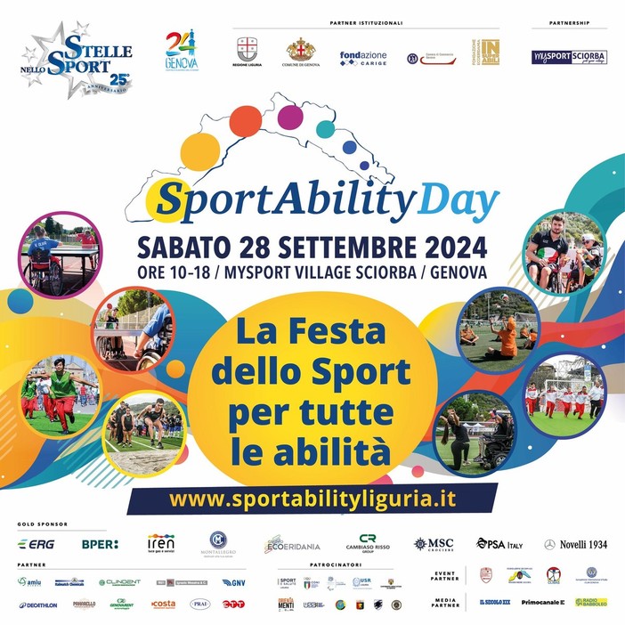 SportAbility Day 2024 / Alla Sciorba di Genova, sabato 28 settembre,  la grande festa dello sport per tutte le abilità