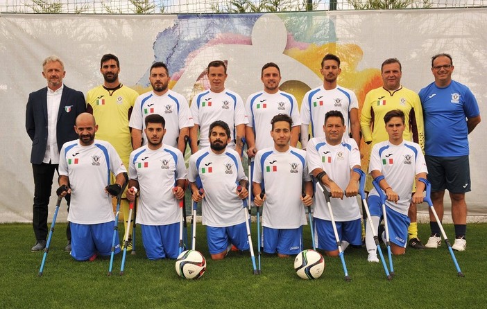 Ritiro pre mondiale della nazionale italiana di calcio amputati con la Levante C Pegliese