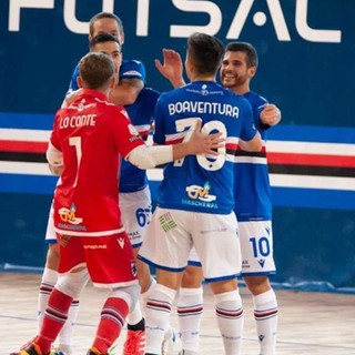 CALCKO A 5 La Samp batte 2-1 il Milano calcio a 5 con le reti di Simone Foti e Alessio Saponara