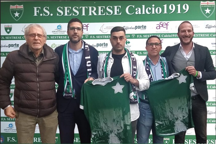 Il nuovo staff della Sestrese