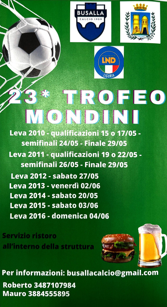 BUSALLA / 23° TORNEO MONDINI