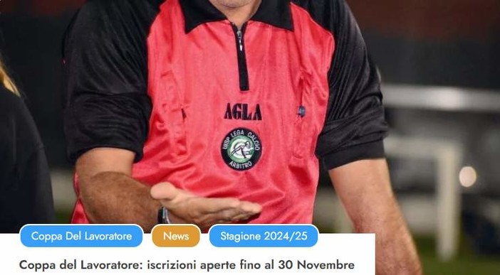 CALCIO UISP Coppa del Lavoratore: iscrizioni aperte fino al 30 Novembre CALCIO UISP Coppa del Lavoratore: iscrizioni aperte fino al 30 Novembre