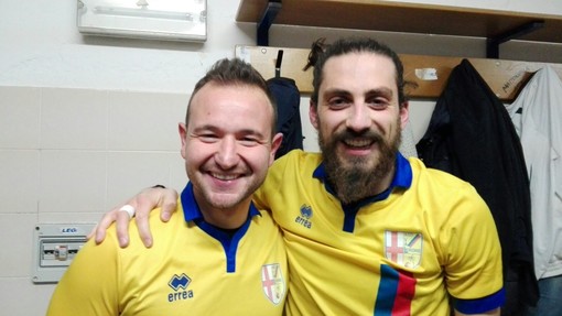LA FOTO- I DUE BOMBER DEL VAL LERONE A FINE GARA