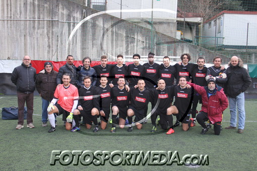 Il San Martino schierato oggi alle 13,15 prima del match col Davagna