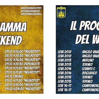 SERRA RICCO' | Il programma del weekend gialloblù