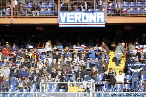 Le foto-tifo di Sampdoria-Verona