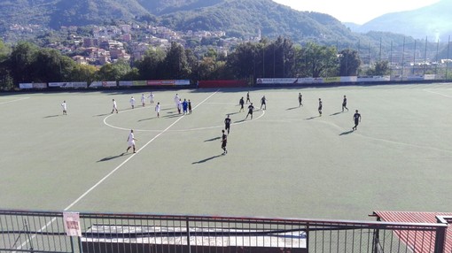 San Gottardo e Via Acciaio poco prima del fischio di inizio della gara San Gottardo e Via Acciaio poco prima del fischio di inizio della gara