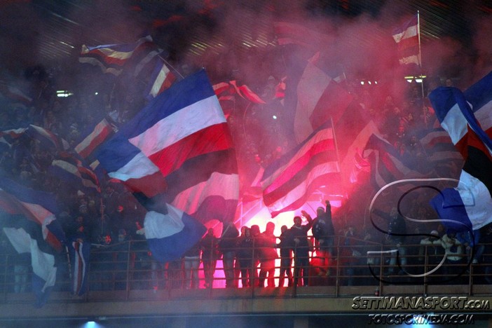 Le foto-tifo di Sampdoria-Lazio