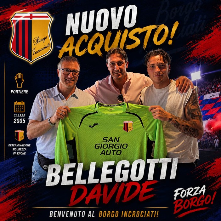 BORGO INCROCIATI Arriva un portiere dalla Lombardia BORGO INCROCIATI Arriva un portiere dalla Lombardia