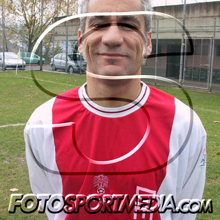 Augusto Podestà in una delle sue ultime immagini da giocatore, con la maglia biancorossa del Leivi