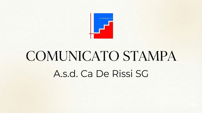 CA DE RISSI SG Ecco il nuovo DS