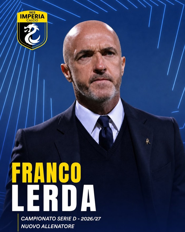 IMPERIA/ FRANCO LERDA NUOVO ALLENATORE IMPERIA/ FRANCO LERDA NUOVO ALLENATORE