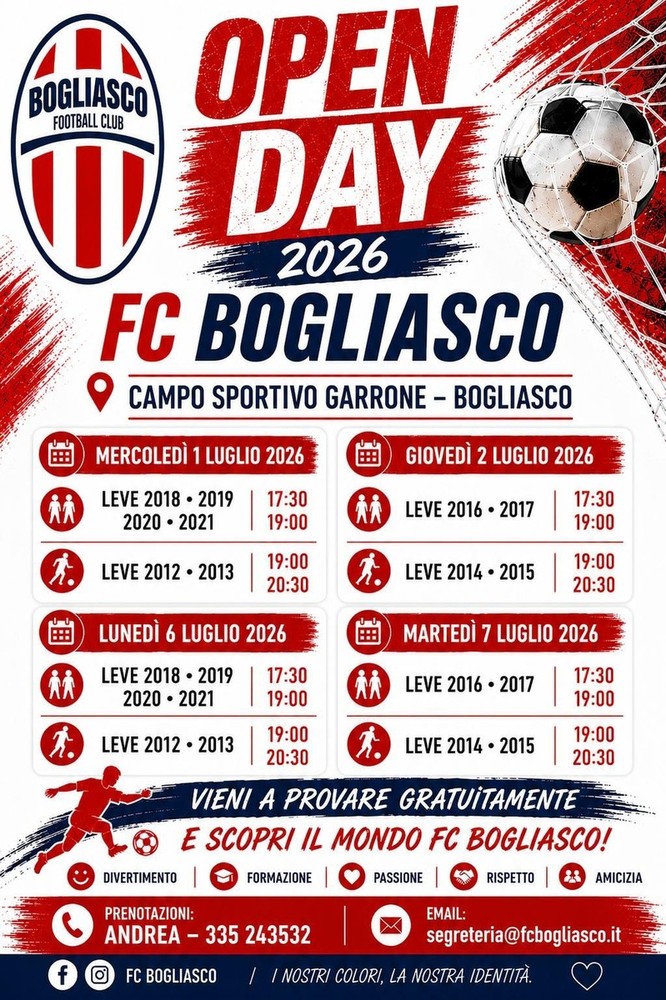 GLI OPEN DAY DEL BOGLIASCO