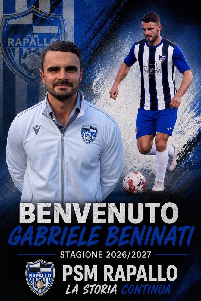 PRIMA CATEGORIA Gabriele Beninati è un nuovo giocatore della PSM Rapallo PRIMA CATEGORIA Gabriele Beninati è un nuovo giocatore della PSM Rapallo