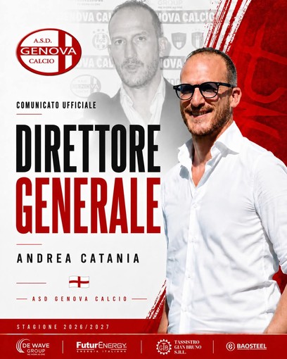 GENOVA CALCIO Andrea Catania nuovo DG GENOVA CALCIO Andrea Catania nuovo DG