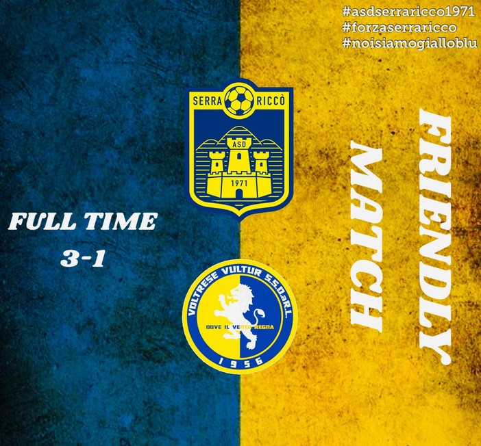 SERRA RICCO' I gialloblù vincono e convincono in amichevole, battuta la forte Voltrese con lo score di 3-1
