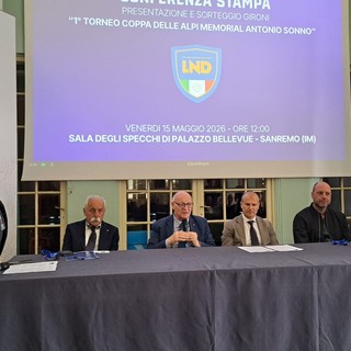 A Sanremo presentato il “1° Torneo Coppa delle Alpi Memorial Antonio Sonno” A Sanremo presentato il “1° Torneo Coppa delle Alpi Memorial Antonio Sonno”