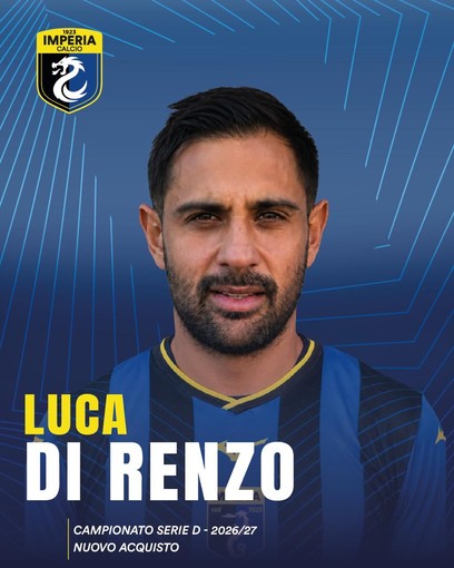 IMPERIA Arriva Luca Di Renzo, attaccante classe 1990