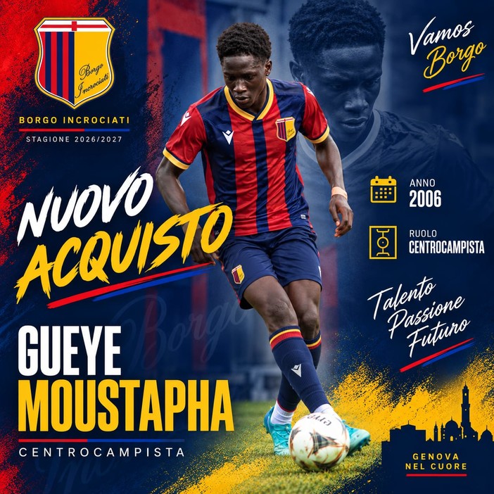 BORGO INCROCIATI Benvenuto a Gueye Moustapha BORGO INCROCIATI Benvenuto a Gueye Moustapha