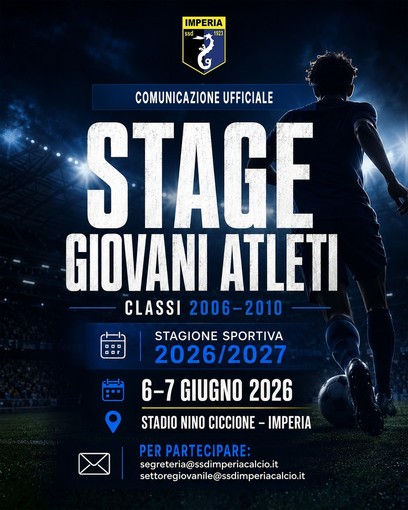 L'Imperia Calcio apre le porte ai giovani talenti: stage al "Nino Ciccione" L'Imperia Calcio apre le porte ai giovani talenti: stage al "Nino Ciccione"