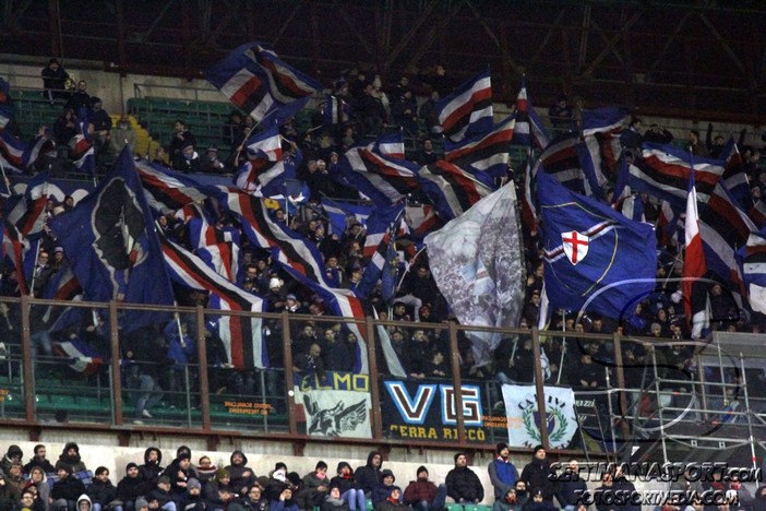 Le foto-tifo di Milan-Sampdoria