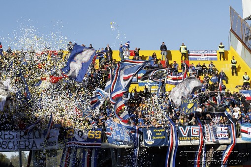 Le foto-tifo di Benevento-Sampdoria