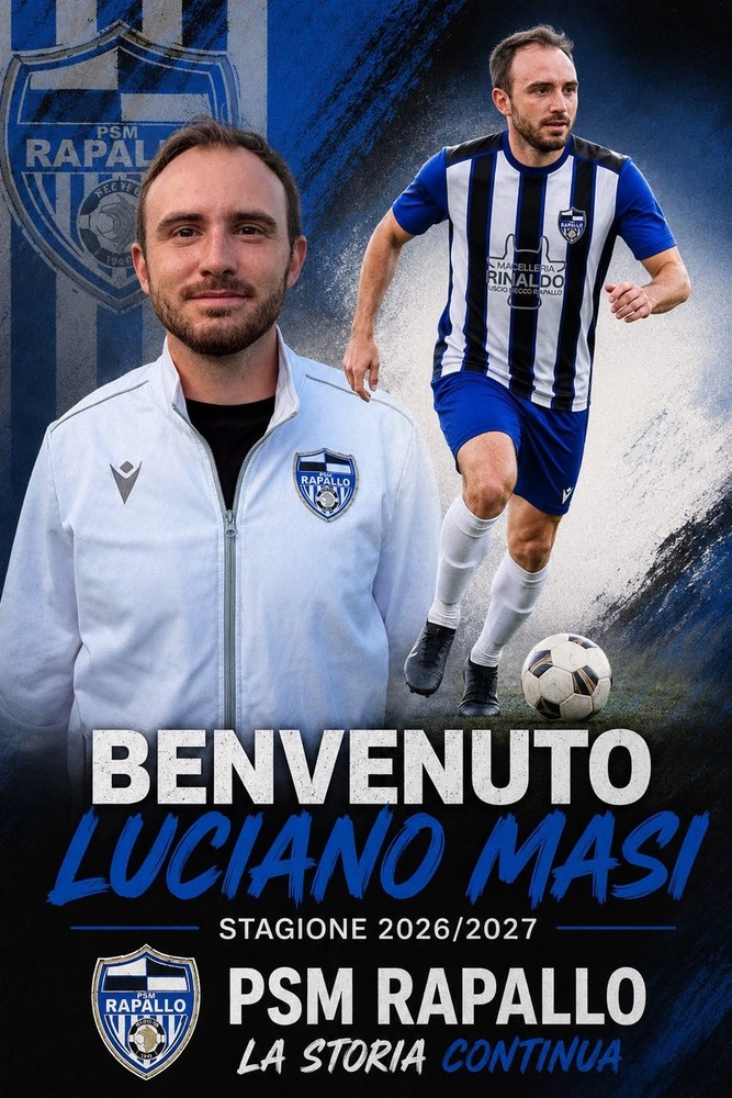 Luciano Masi torna al calcio a 11: vestirà la maglia della PSM Rapallo Luciano Masi torna al calcio a 11: vestirà la maglia della PSM Rapallo