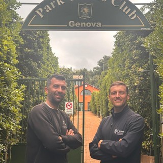 Gianluca Naso, organizzatore del torneo, e Giacomo Poggi, direttore commerciale De Wave Group