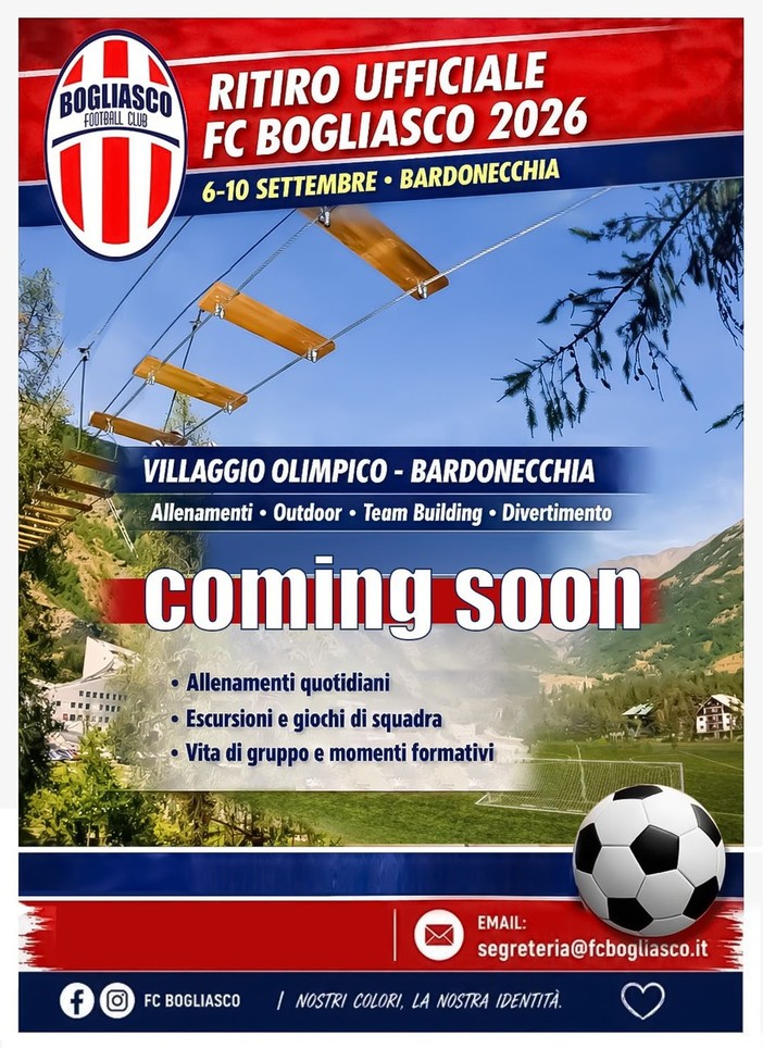 IL BOGLIASCO VA IN RITIRO!