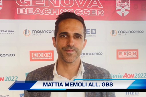 GENOVA BEACH SOCCER: LA PRESENTAZIONE DELLA STAGIONE 2022, L'INTERVISTA A MATTIA MEMOLI (VIDEO)