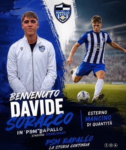PRIMA CATEGORIA Davide Soracco è un nuovo giocatore della PSM Rapallo PRIMA CATEGORIA Davide Soracco è un nuovo giocatore della PSM Rapallo
