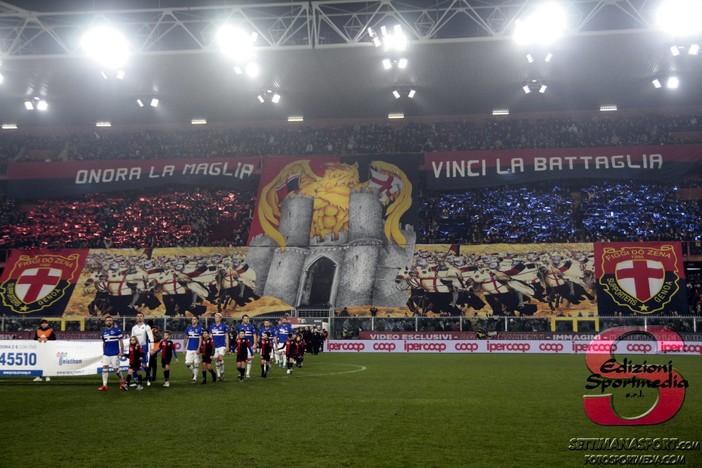 FOTO-TIFO I genoani al derby