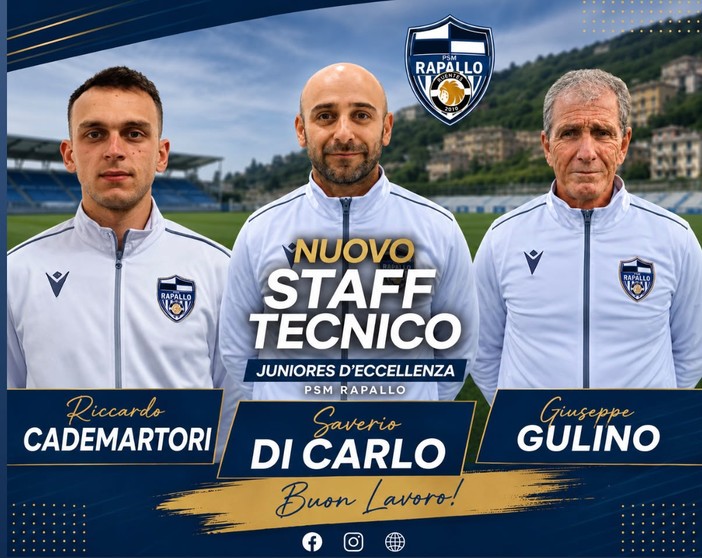 La PSM Rapallo presenta lo staff tecnico della formazione Juniores La PSM Rapallo presenta lo staff tecnico della formazione Juniores