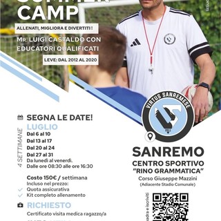 VIRTUS SANREMESE Ecco il Summer Camp 2026