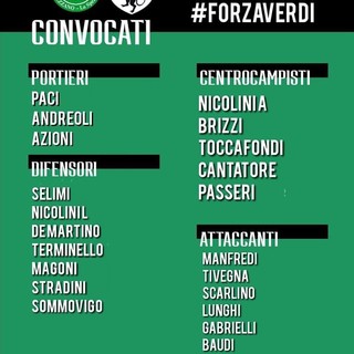 FEZZANESE | I convocati da mister Turi in vista del match col Derthona