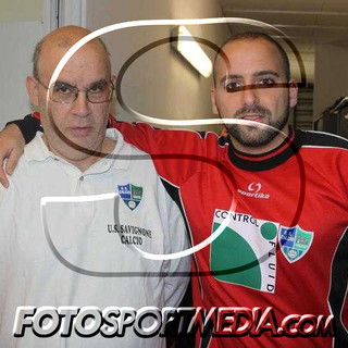 Flavio Morando (a destra) col mitico dirigente del Savignone Renato Garaventa